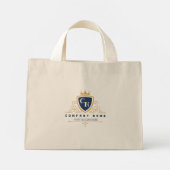 Customize Luxury hotel business or restaurant logo Mini Tote Bag (Achterkant)