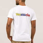 customize mannen Venezolaanse t-shirt liefdesvlag (Achterkant)