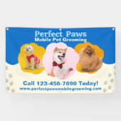 Customize Mobile Pet Grooming Promotional Fence Spandoek (Horizontaal)