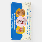 Customize Mobile Pet Grooming Promotional Fence Spandoek (Verticaal)