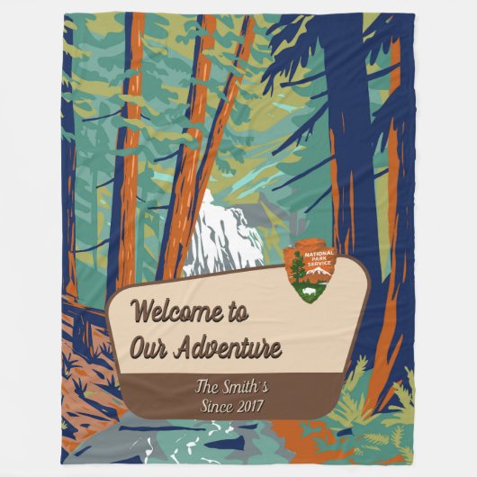 Customize Moran State Park Family Camping Adventur Fleece Deken (Voorkant)