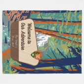 Customize Moran State Park Family Camping Adventur Fleece Deken (Voorkant (Horizontaal))