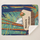 Customize Moran State Park Family Camping Adventur Sherpa Deken (Voorkant (horizontaal))