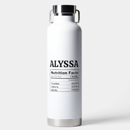 Customize Name Personalize Feminist Gift Zodiac Waterfles