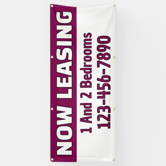 Customize Now Leasing 1 And 2 Bedrooms  Spandoek (Verticaal)