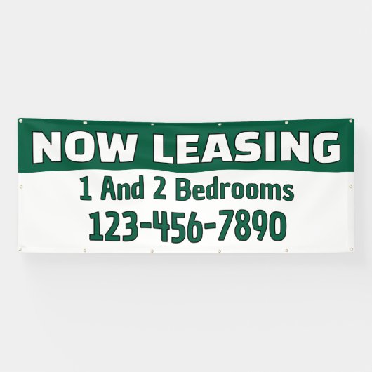 Customize Now Leasing 1 And 2 Bedrooms  Spandoek (Horizontaal)
