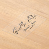 Customize  Personalized Save the Date Acryl Uitnodigingen (Laagn)