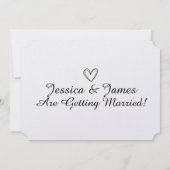 Customize Photo Personalized Save the Date (Achterkant)