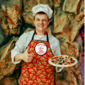 Customize Pizza Restaurant Detailed Pizza Chef Schort