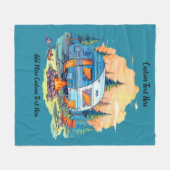 Customize Recreational Vehicle Camping Campfire Fleece Deken (Voorkant (Horizontaal))