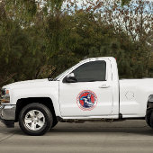 Customize Red White Blue Welding Contractor Truck Sticker