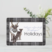 Customize Reindeer Deer Christmas Holiday Magical  Feestdagenkaart (Staand voorkant)