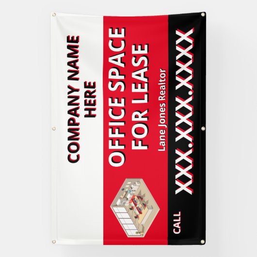 Customize Retail Space For Lease Company Logo Buil Spandoek (Verticaal)