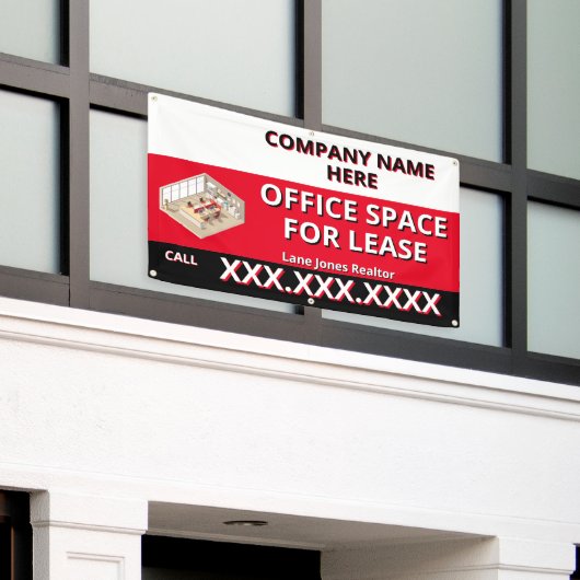 Customize Retail Space For Lease Company Logo Buil Spandoek (Buitenkant Gebouw)