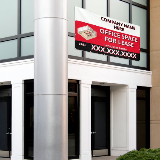 Customize Retail Space For Lease Company Logo Buil Spandoek (Buitenkant Gebouw)