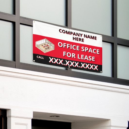 Customize Retail Space For Lease Company Logo Buil Spandoek (Buitenkant Gebouw)