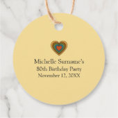 Customize Retro 60s Birthday Party Theme Thank You Bedankjes Labels (Achterkant)