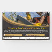 Customize Roofing Service Business Detailed 2 Spandoek (Horizontaal)