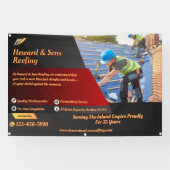 Customize Roofing Service Business Detailed Spandoek (Horizontaal)