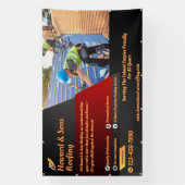 Customize Roofing Service Business Detailed Spandoek (Verticaal)