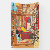 Customize Saw Log To Lumber Service Sign Banner (Verticaal)