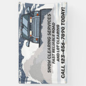 Customize Snow Clearing Plow Business Spandoek (Verticaal)