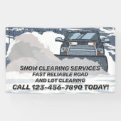 Customize Snow Clearing Plow Business Spandoek (Horizontaal)