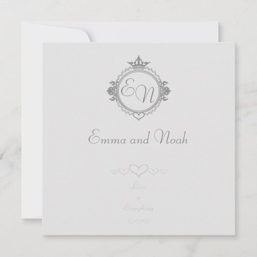 Customize the names, initials and phrase Love Kaart (Voorkant)
