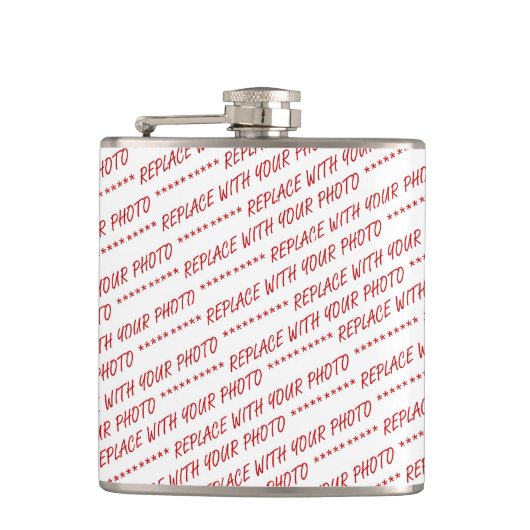 Customize This! Add Your Art or Photograph Heupfles (Voorkant)