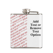 Customize This! Add Your Art or Photograph Heupfles (Achterkant)