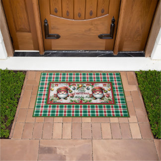 Customize This Cute Christmas Doormats with Gnomes Deurmat