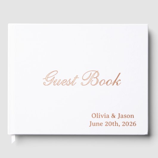 Customize Three Color  Gastenboek (Voorkant)