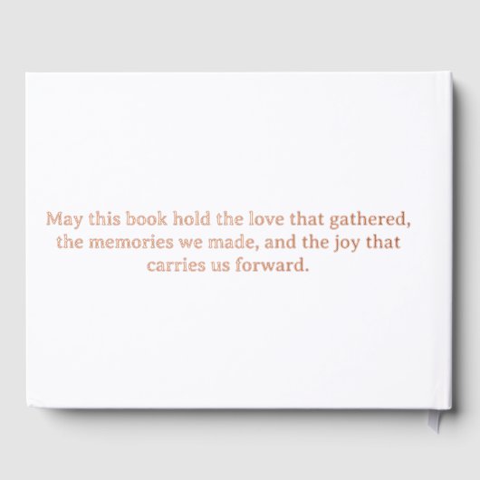 Customize Three Color  Gastenboek (Achterkant)