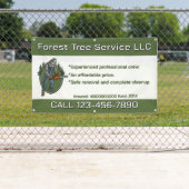 Customize Tree Service Man With Chainsaw Business Spandoek (Insitu)