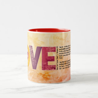 Customize Valentines Day How Do I Love Thee Mug Tweekleurige Koffiemok