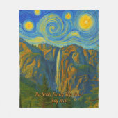 Customize van Gogh Yosemite Valley Family Vacation Fleece Deken (Voorkant)