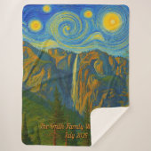 Customize van Gogh Yosemite Valley Family Vacation Sherpa Deken (Voorkant)