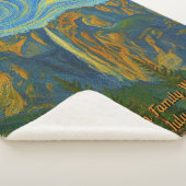 Customize van Gogh Yosemite Valley Family Vacation Sherpa Deken (3/4)