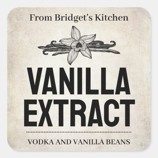 Customize Vanilla Extract label VE011_01sqv2 (Voorkant)
