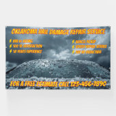 Customize Vehicle Hail Damage Repair Business Larg Spandoek (Horizontaal)