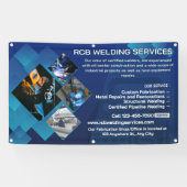 Customize Welding Contractor Services Business Spandoek (Horizontaal)