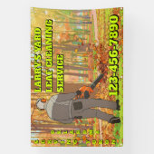 Customize Yard Leaf Clean Up Business Promotional Spandoek (Verticaal)