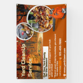 Customize Yard Leaf Clean Up Business Promotional Spandoek (Verticaal)