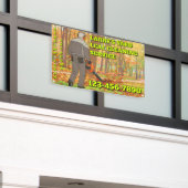 Customize Yard Leaf Clean Up Business Promotional Spandoek (Buitenkant Gebouw)