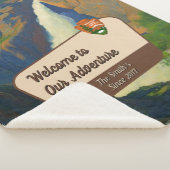 Customize Yosemite Falls Park Family Adventure Sherpa Deken (3/4)