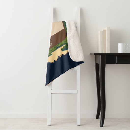 Customize Yosemite Valley Family Camping Adventure Sherpa Deken (In situ)