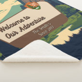 Customize Yosemite Valley Family Camping Adventure Sherpa Deken (3/4)