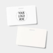 Customize Your Black White company logo Badge (Voor- en achterkant)