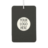 Customize Your Black White company logo Luchtverfrisser (Voorkant)