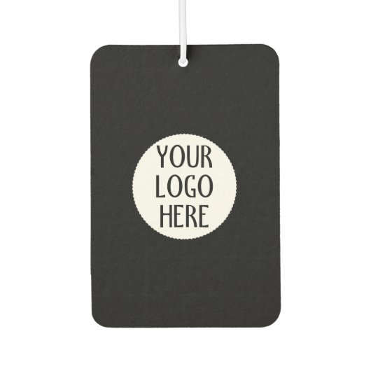 Customize Your Black White company logo Luchtverfrisser (Voorkant)